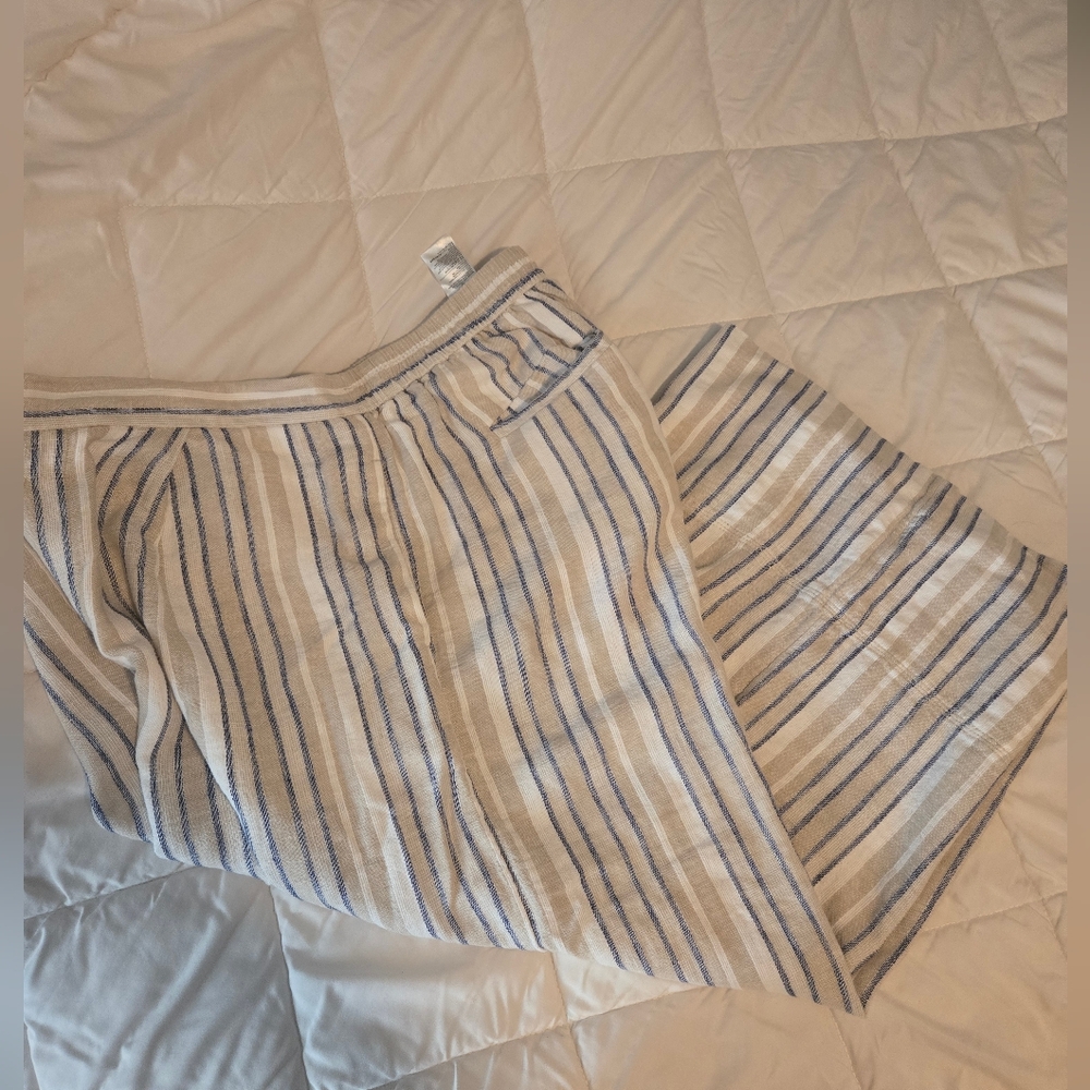 Banana Republic Linen Wide Leg Pants – L (Petite Friendly)